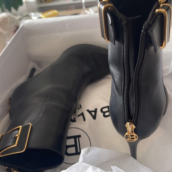 Balmain Leather Booties - Picture 2 of 5